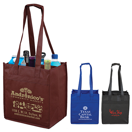 6 Bottle Wine Tote Bag