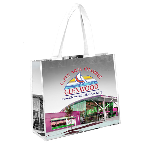 12-3/4" H x 15" W - “Margaret” Non-Woven Full Color Laminated Wrap Carry All Tote and Shopping Bag
