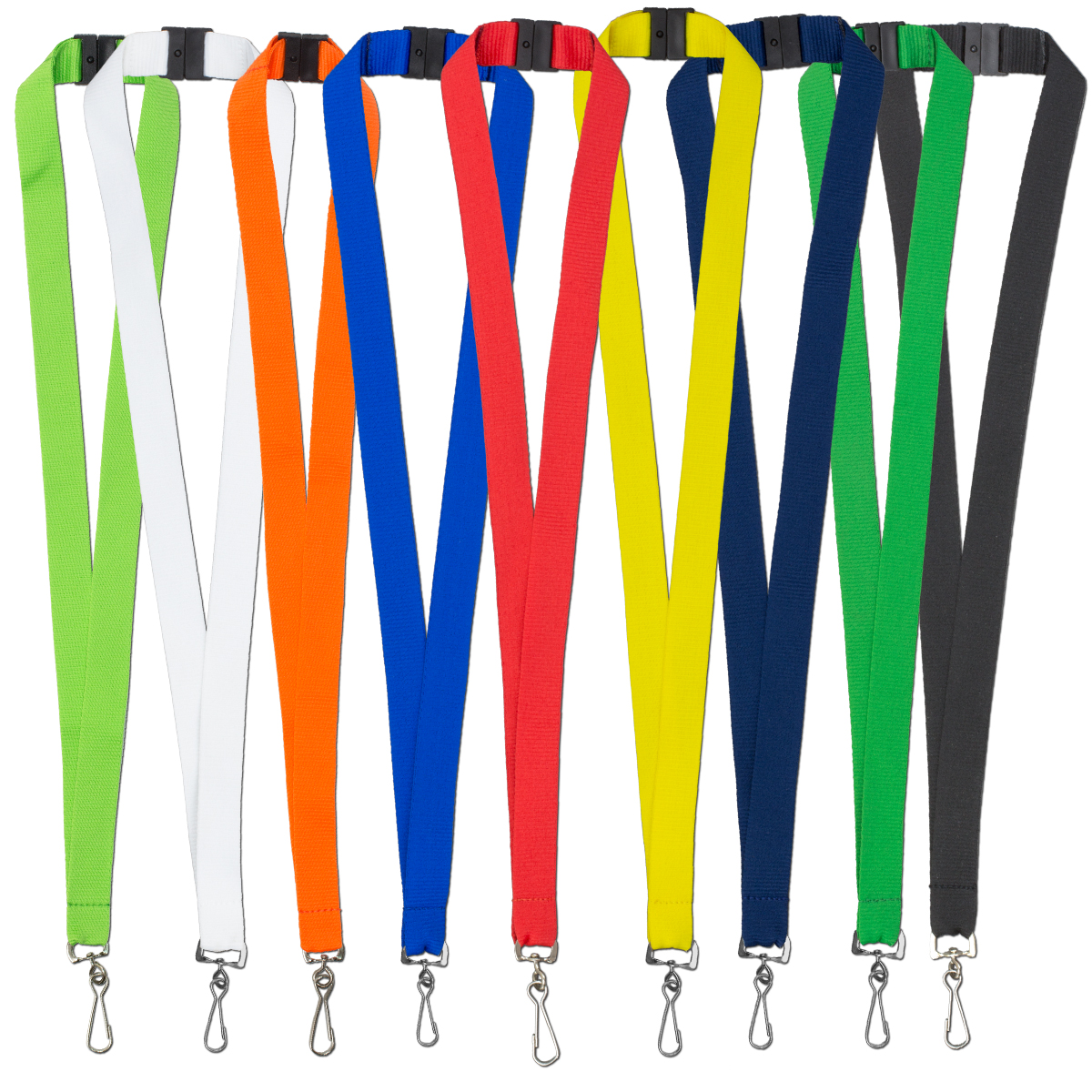 3/4” Blank Lanyard with Breakaway Safety Release Attachment - Swivel Clip