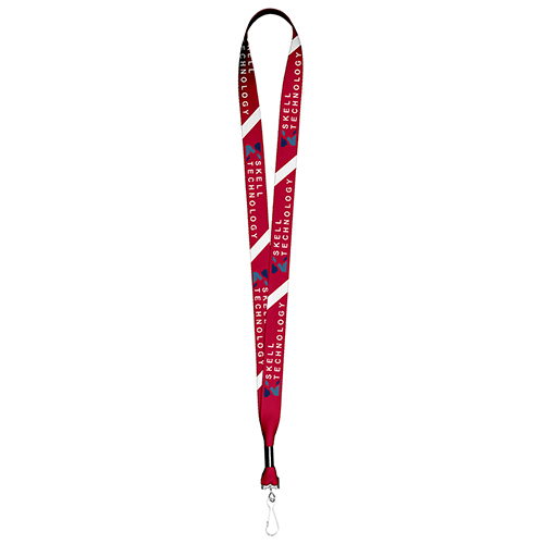 3/4” Textured Polyester Multi-Color Sublimation Lanyard