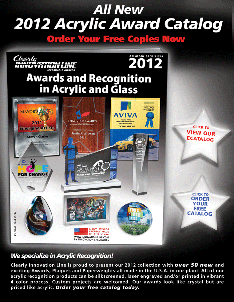 2012 Acrylic Award Catalog 