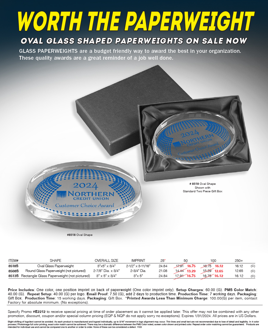 8518 8508 8513 Glass Paperweights