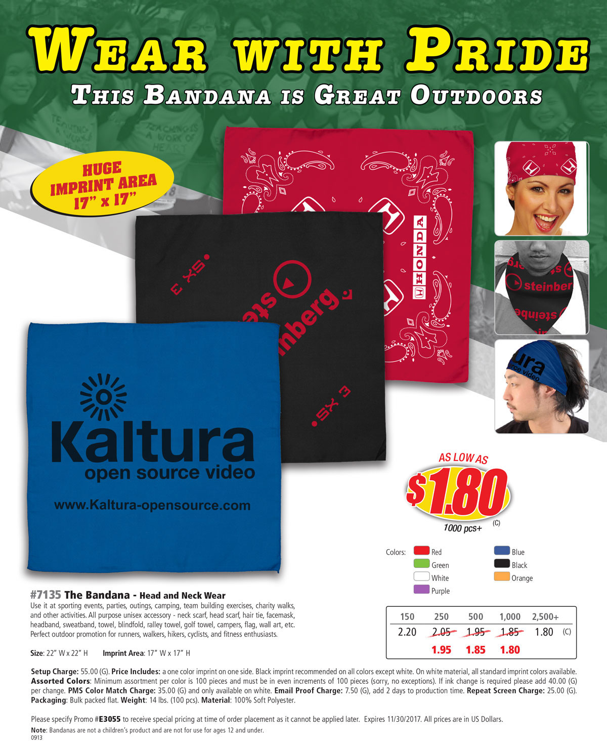 7135 The Bandana - Head and Neck Wear