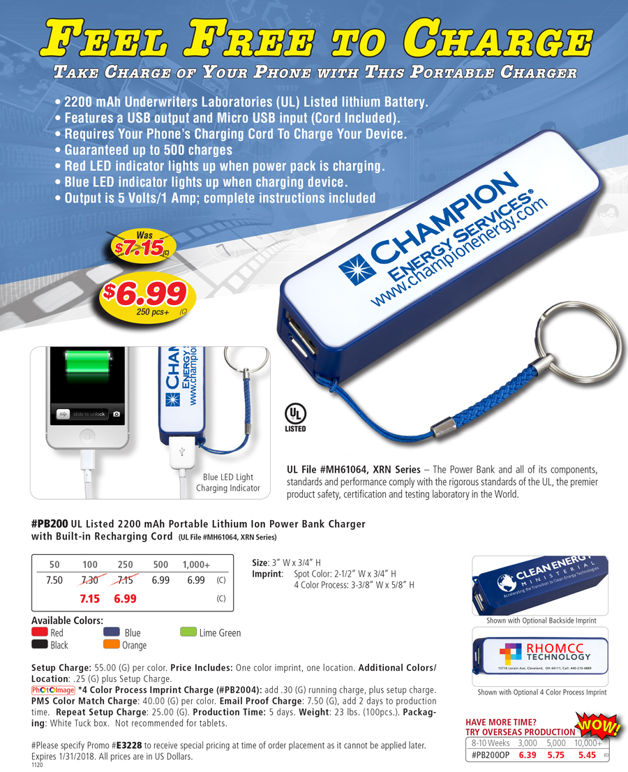 PB200 Portable Charger-Power Bank