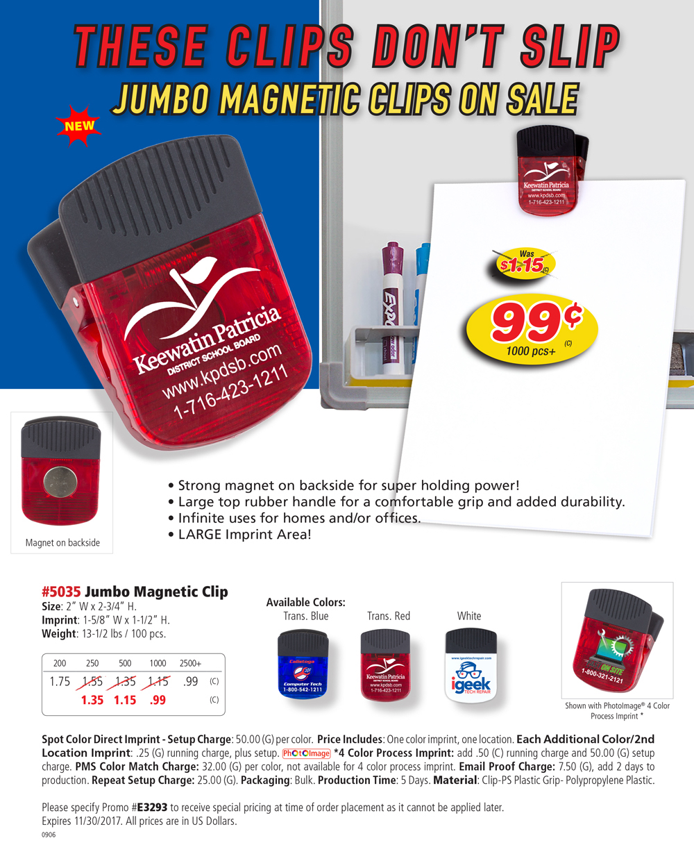 5034 Jumbo Magnetic Clip