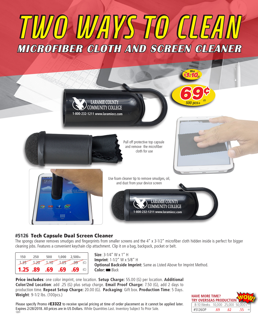 5126 Pocket Stylus and Microfiber