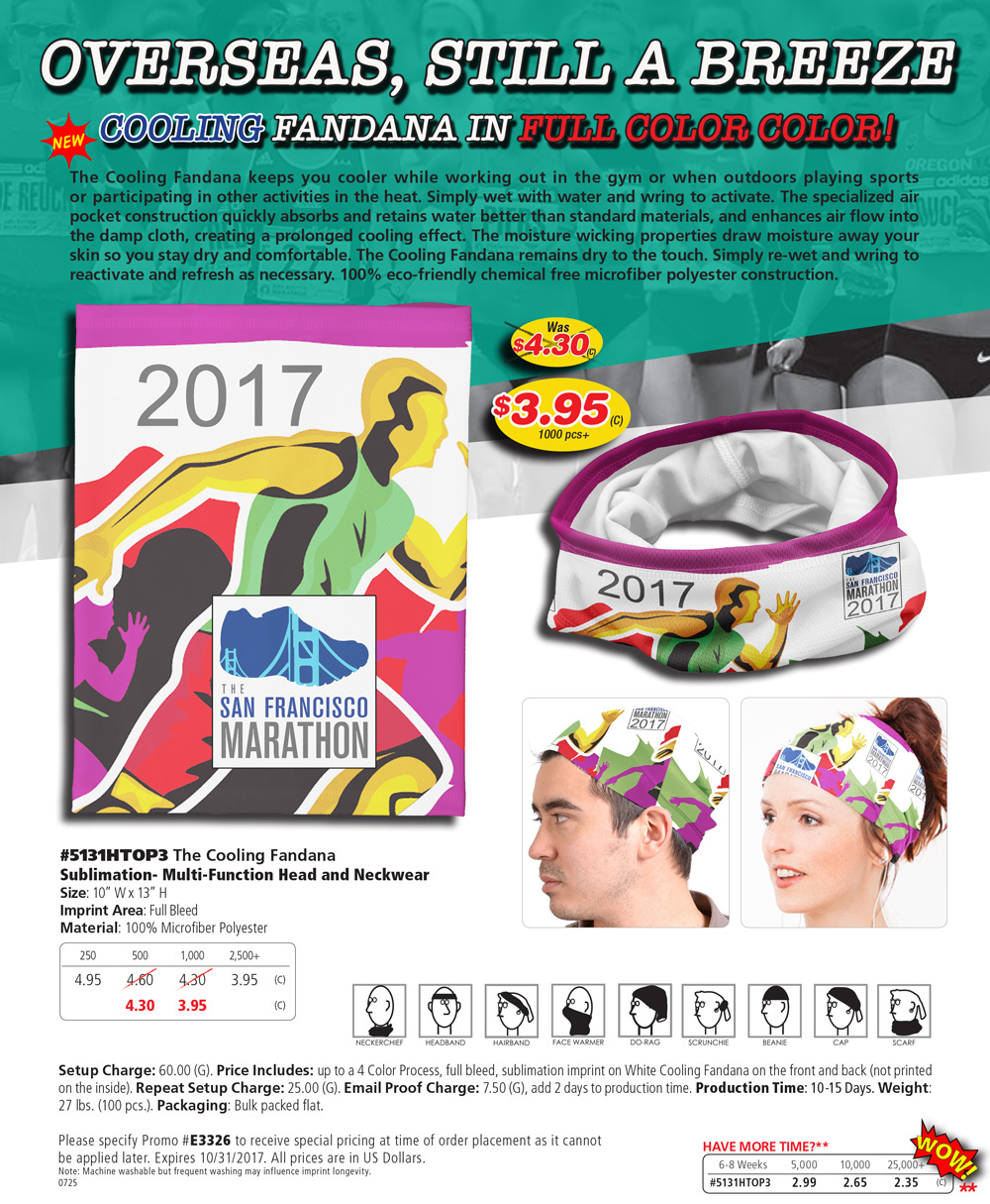 5131 The Cooling Fandana Multi-Function Head and Neckwear