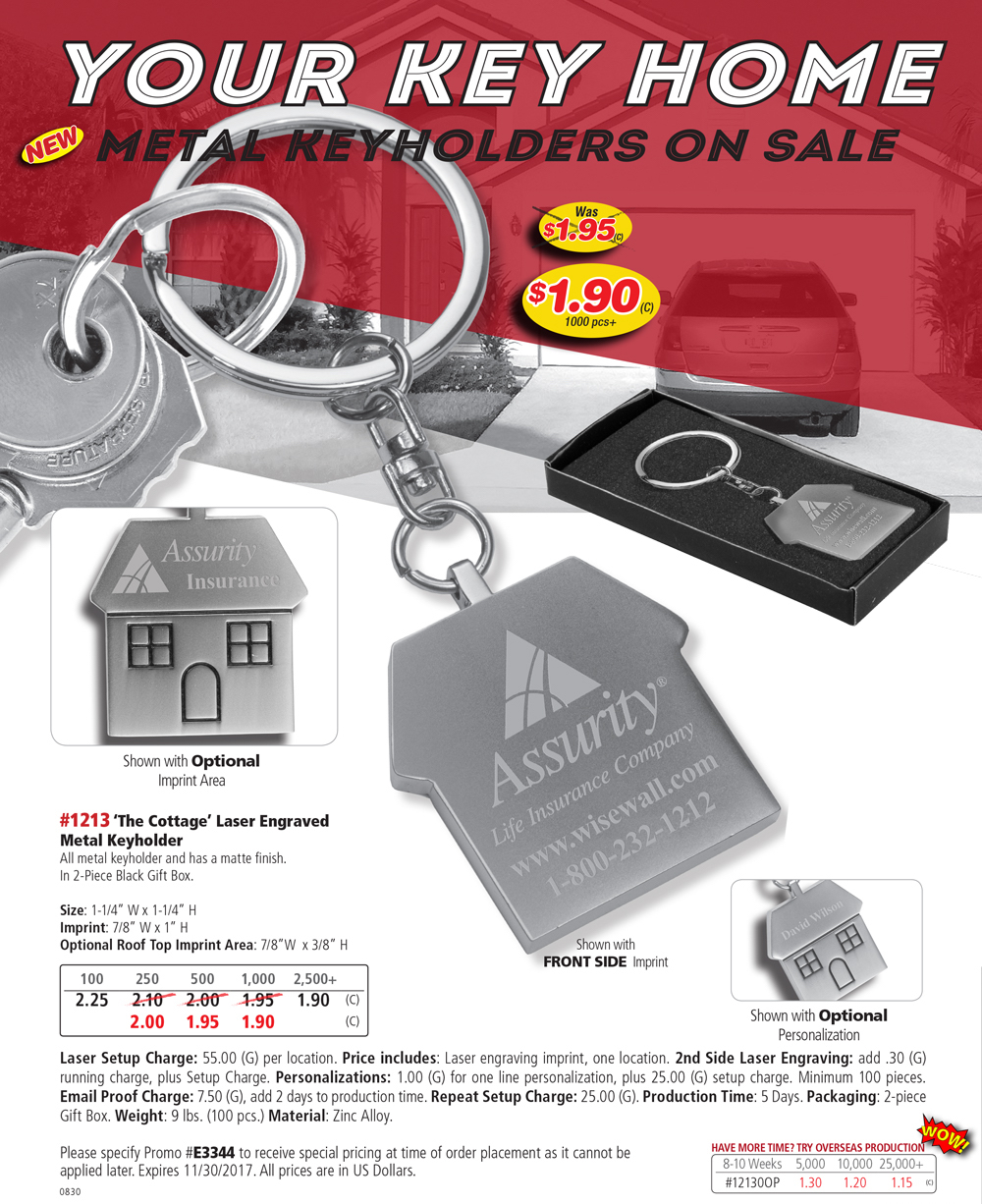 1213 Laser Engraved Metal Keyholder