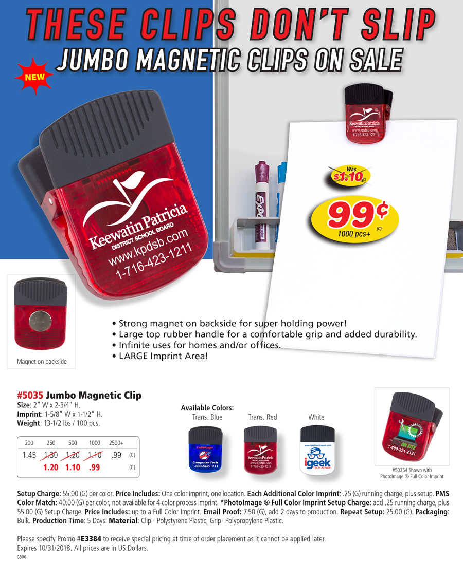 5035 Jumbo Magnetic Clip