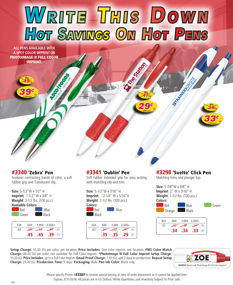 Add Some Color To Your Day! 4 Color Printing Pen Promotion
