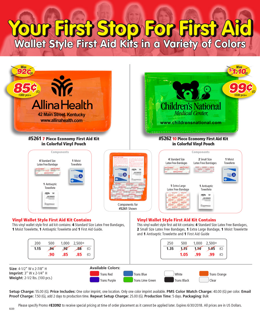 First Aid Kit Sale! Best Value Wallet Style Kits