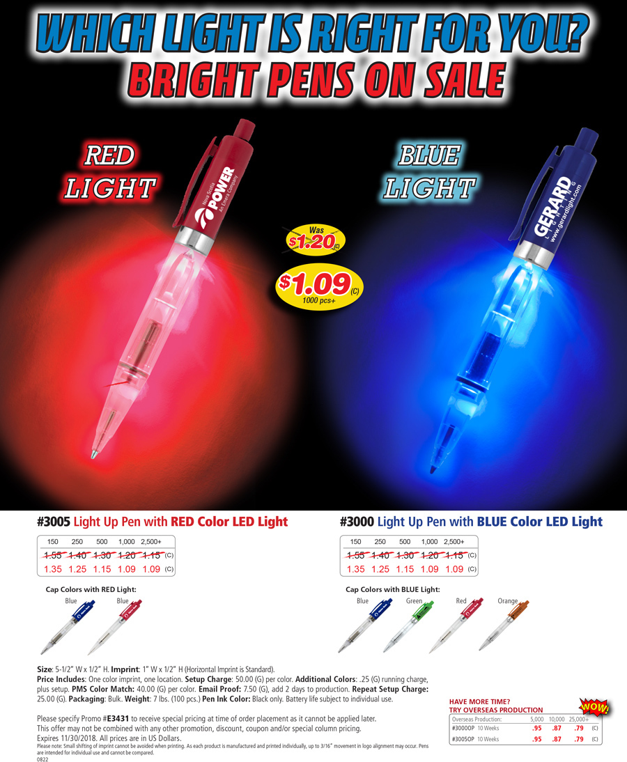 Light Up Pens On Sale