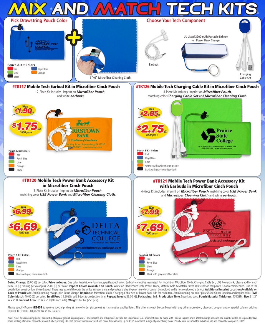 Mix and match Tech Kits
