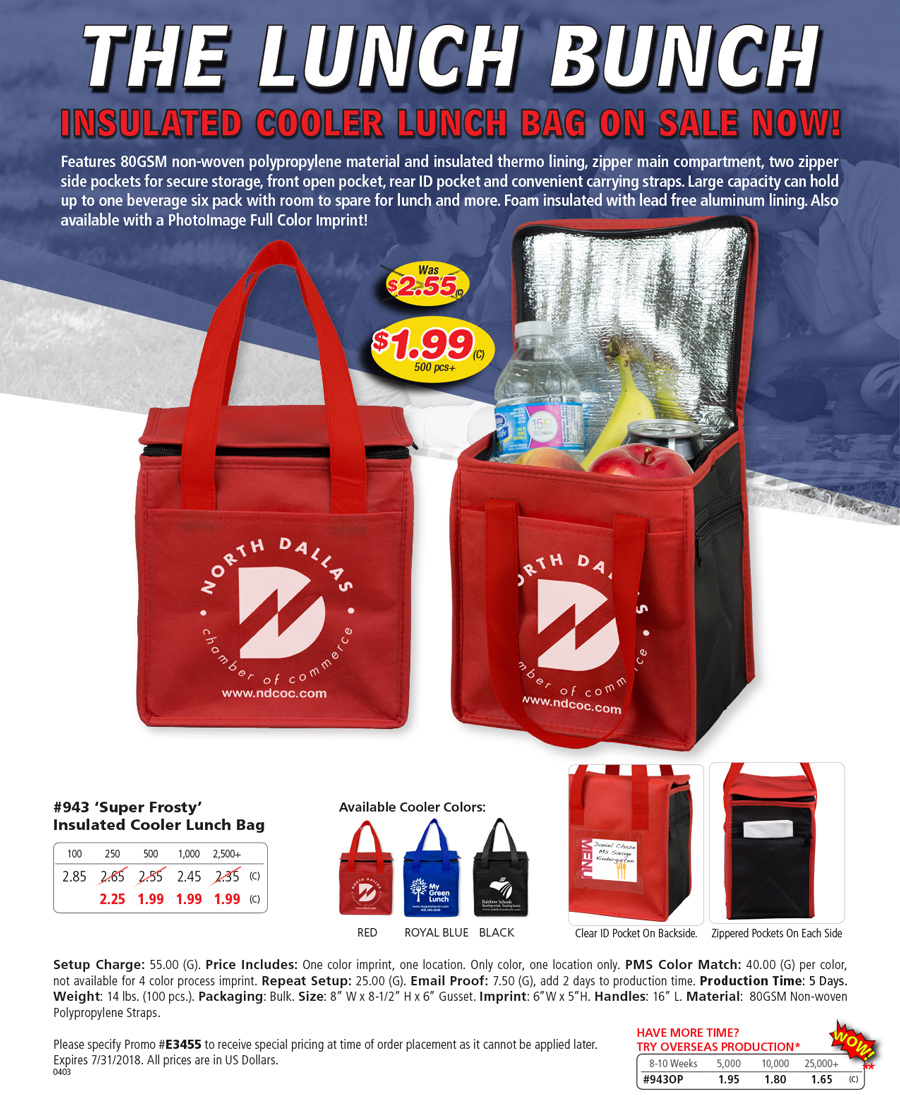 943 -Super Frosty- Insulated Cooler Lunch Bag