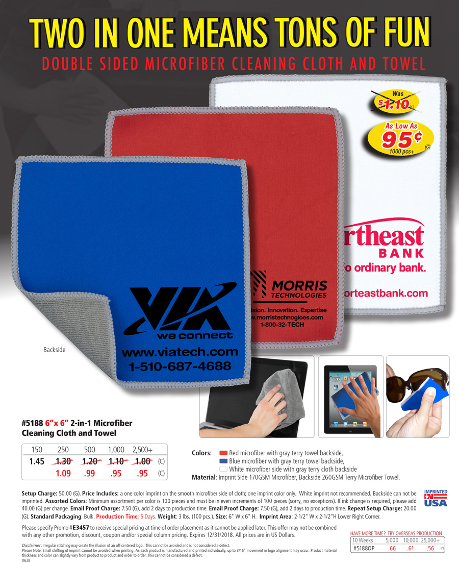 5188 Microfiber Cleaning Cloth and Towel Sale