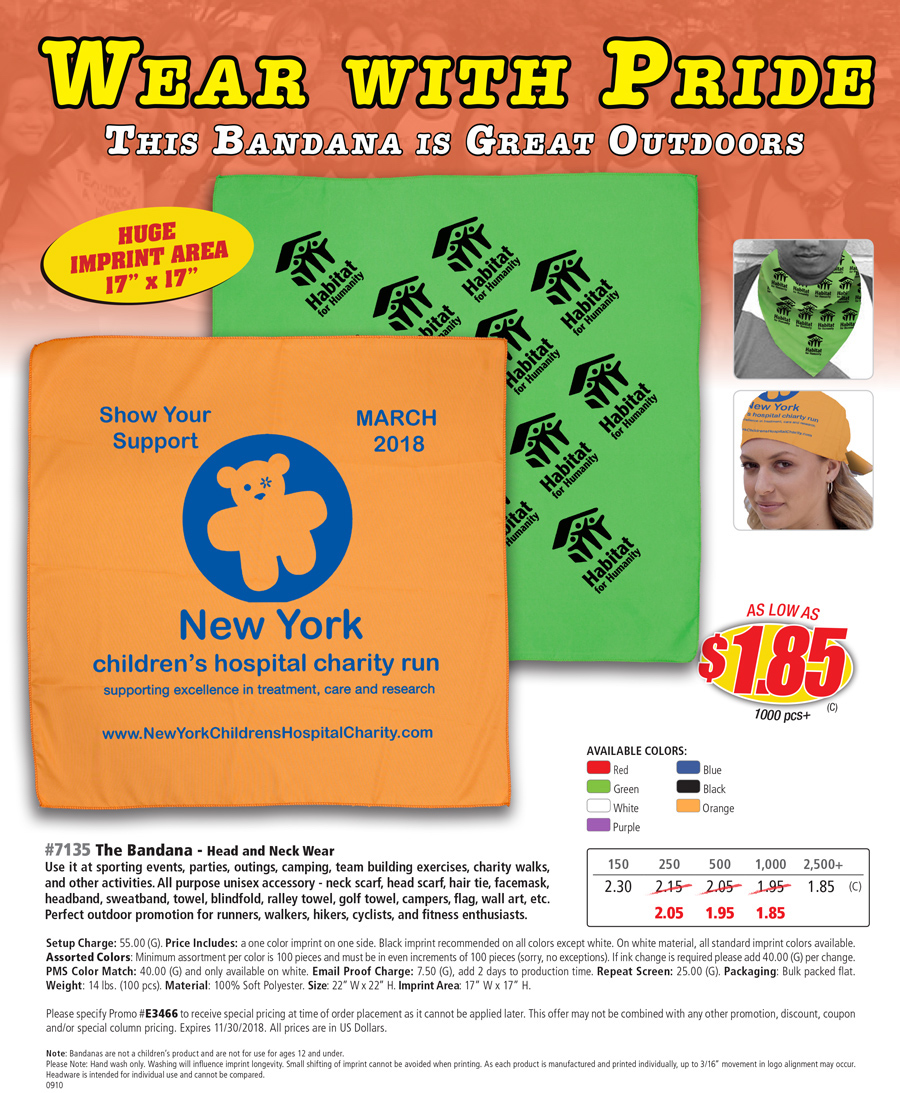 7135 The Bandana - Head and Neck Wear