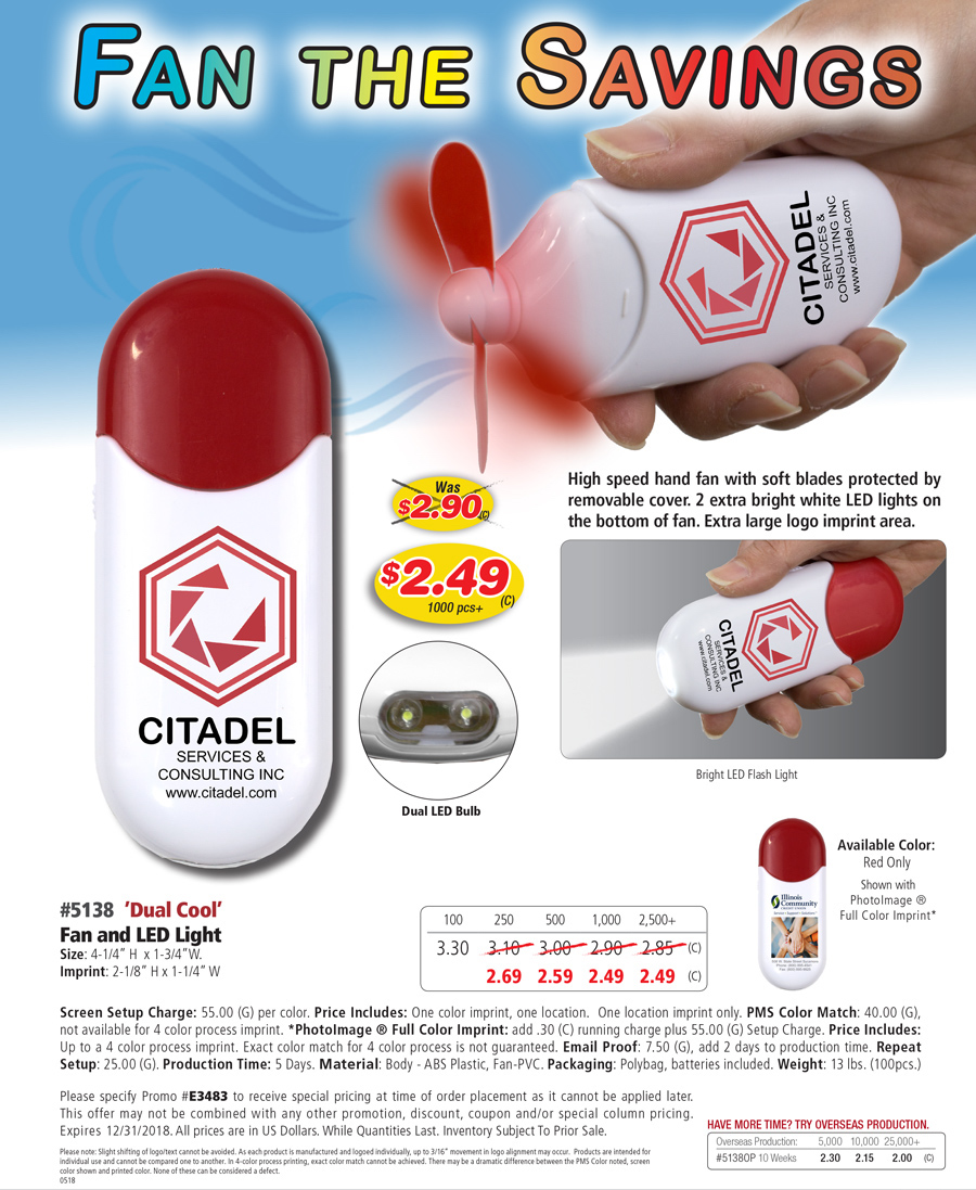 5138 Dual Cool - Fan and LED Light