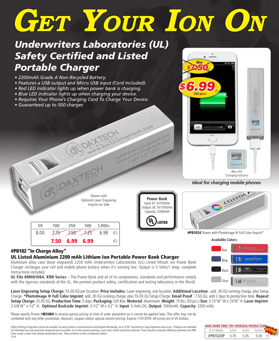 PB102 Portable Charger-Power Bank