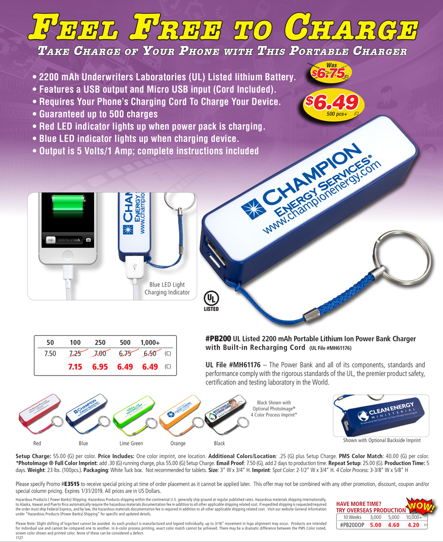 PB200 Portable Charger-Power Bank