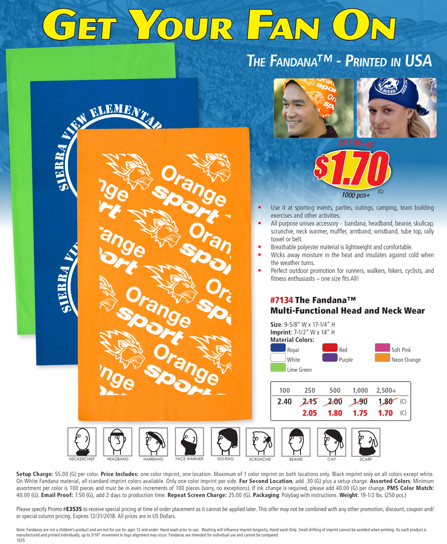 #7134 Domestic Production Fandana�