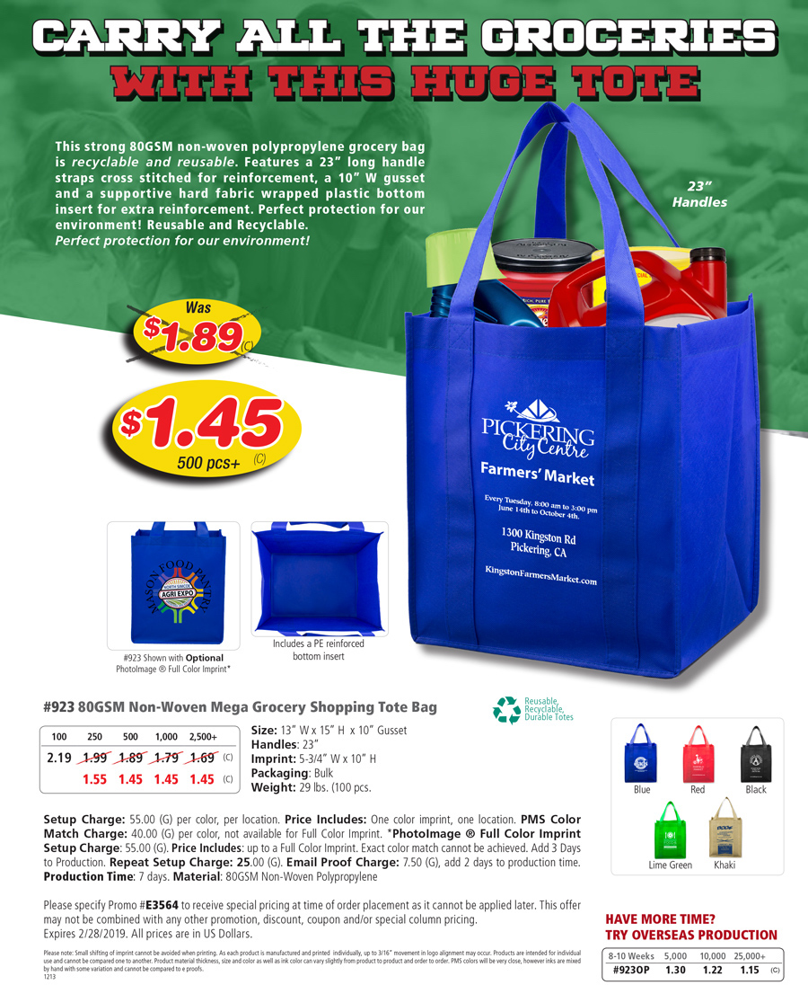929 80GSM Non-Woven -The City Life- Tote Bag