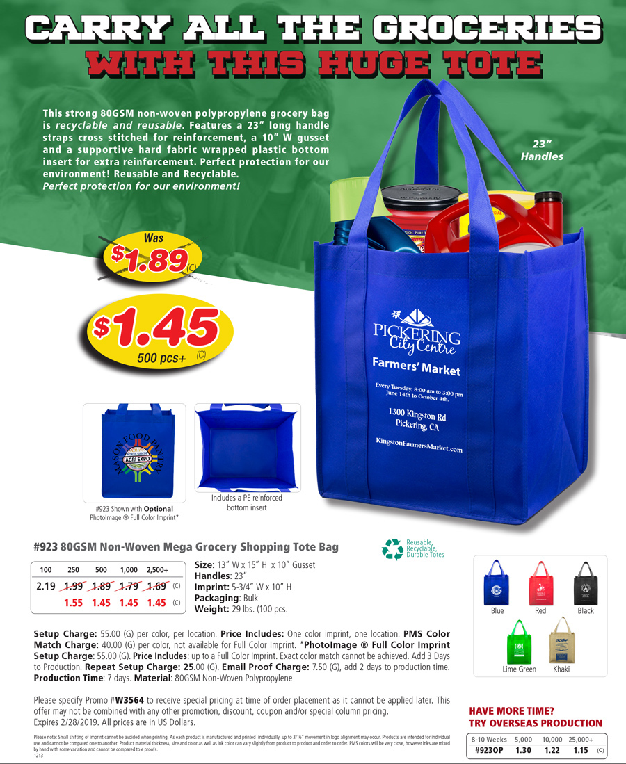 929 80GSM Non-Woven -The City Life- Tote Bag