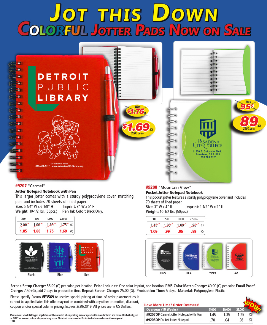 Jotter Pads Sale