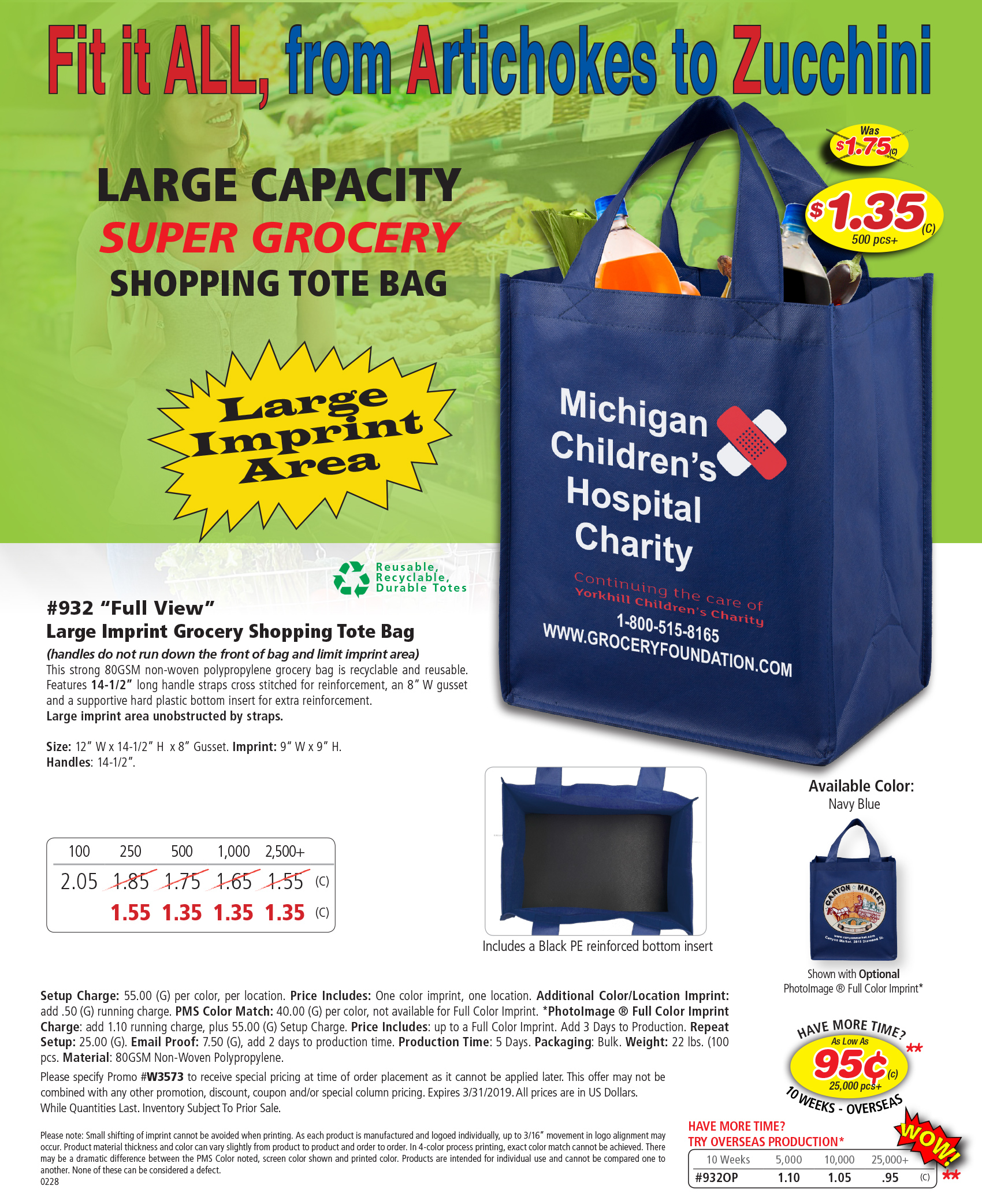 932 Super Grocery Shopping Tote Bag