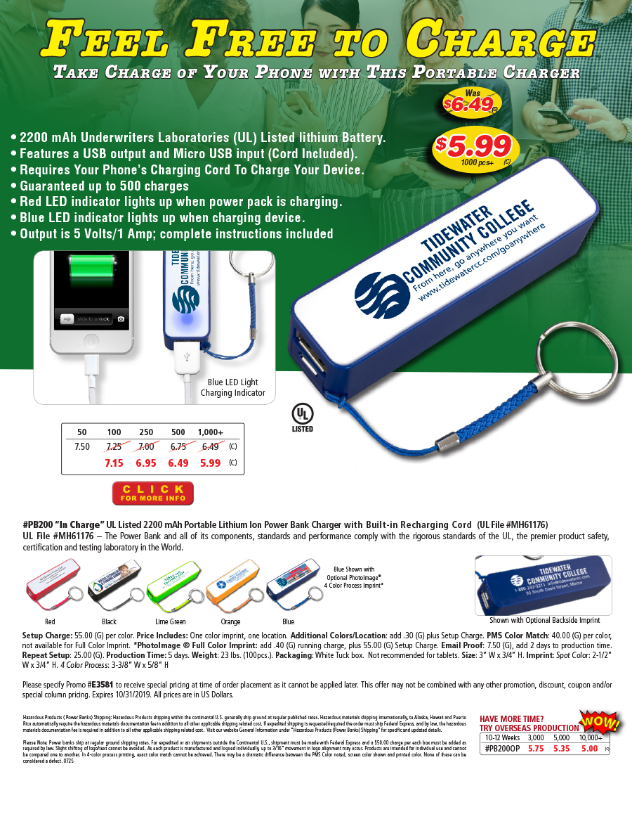 PB200 Portable Charger-Power Bank