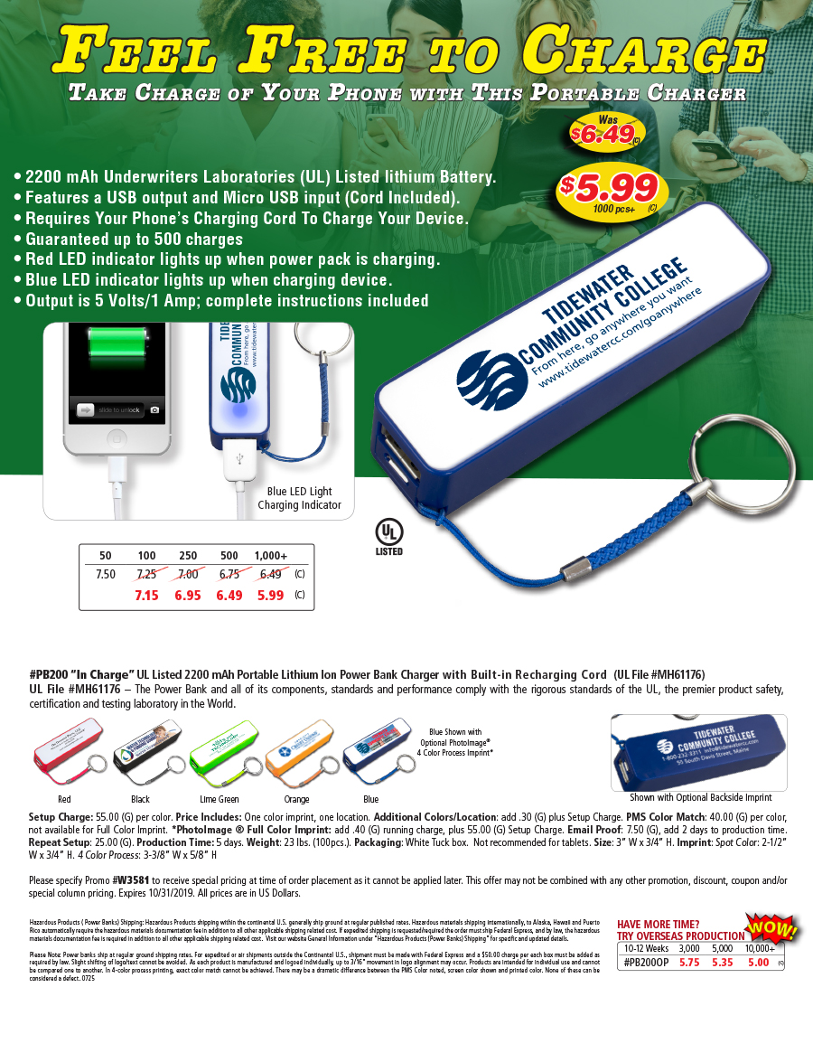 PB200 Portable Charger-Power Bank