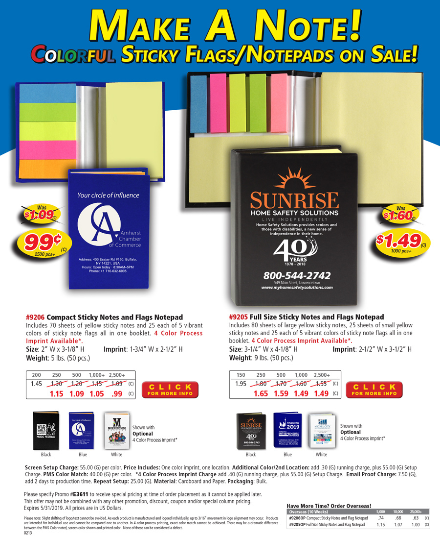 Jotter Pads with Sticky Notes