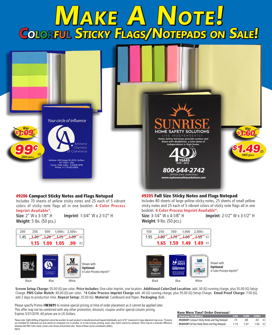 Jotter Pads with Sticky Notes