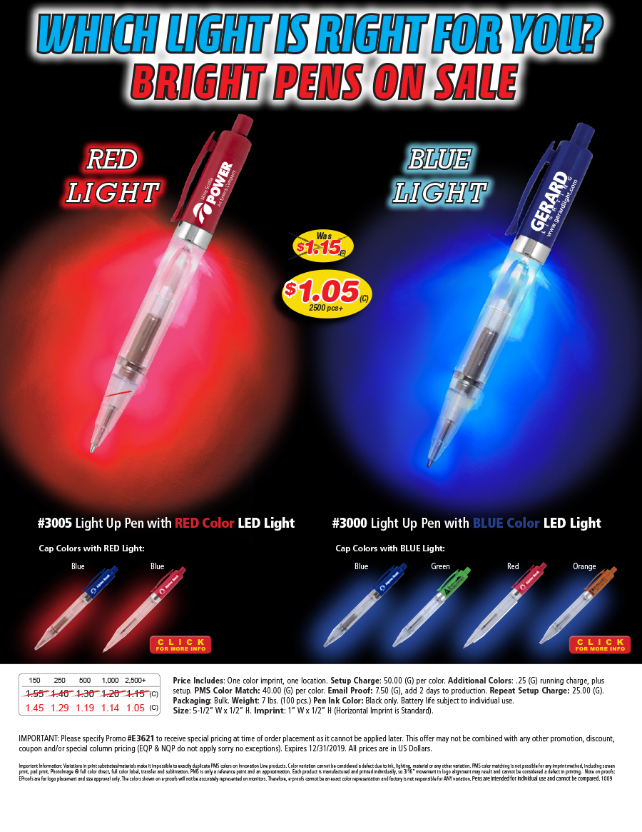 Light Up Pens On Sale