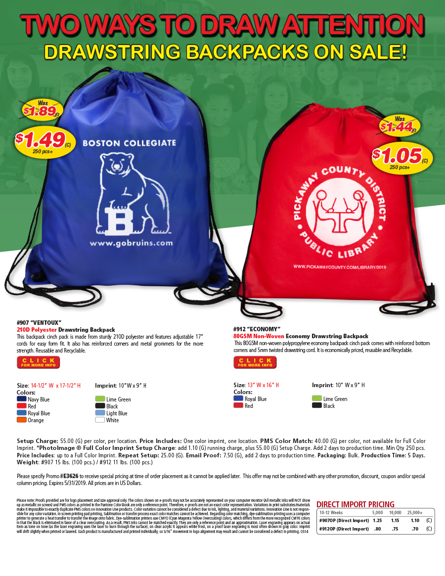 Drawstring Backpacks