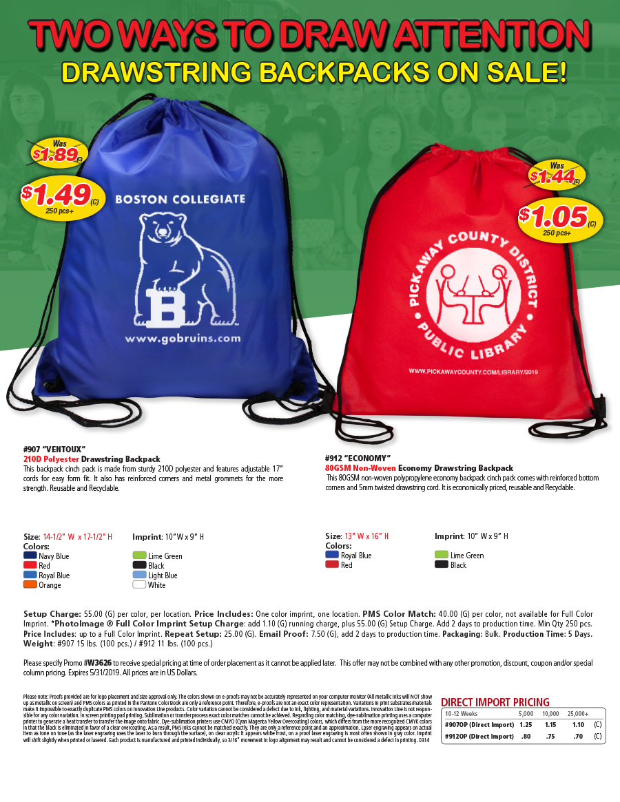 Drawstring Backpacks