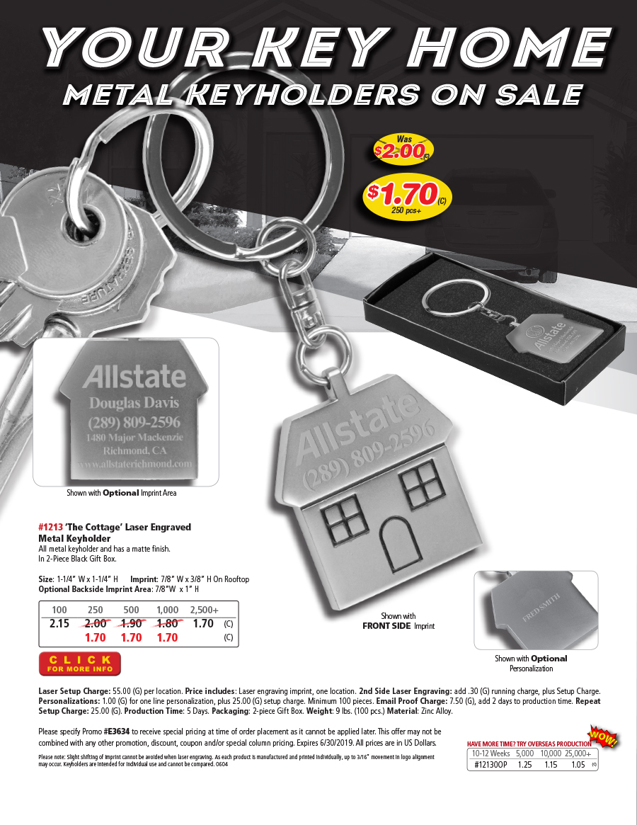 1213 Laser Engraved Metal Keyholder