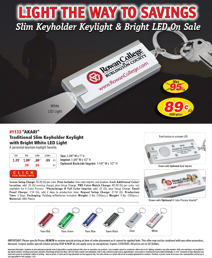1133 Traditional Slim Keyholder Keylight with Bright White LED Light