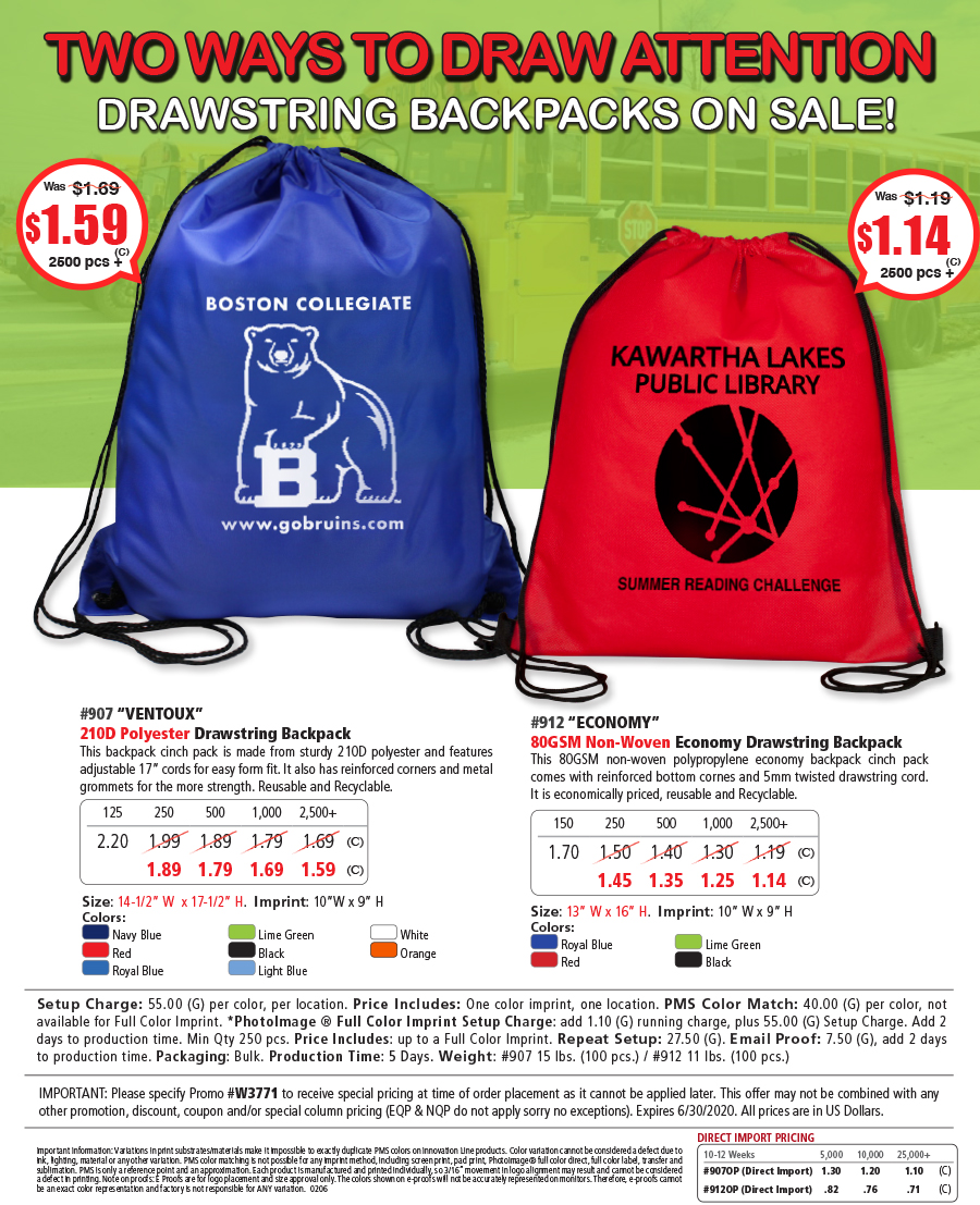 Drawstring Backpacks