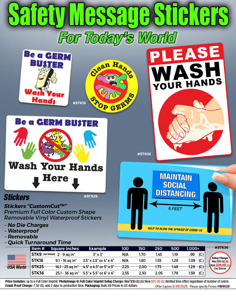 STK9 STK16 STK25 STK36 Safety Stickers - CustomCut