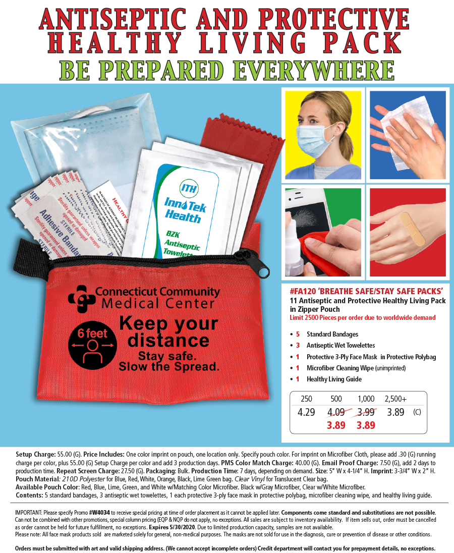 FA120 ANTISEPTIC AND PROTECTIVE HEALTHY LIVING PACK