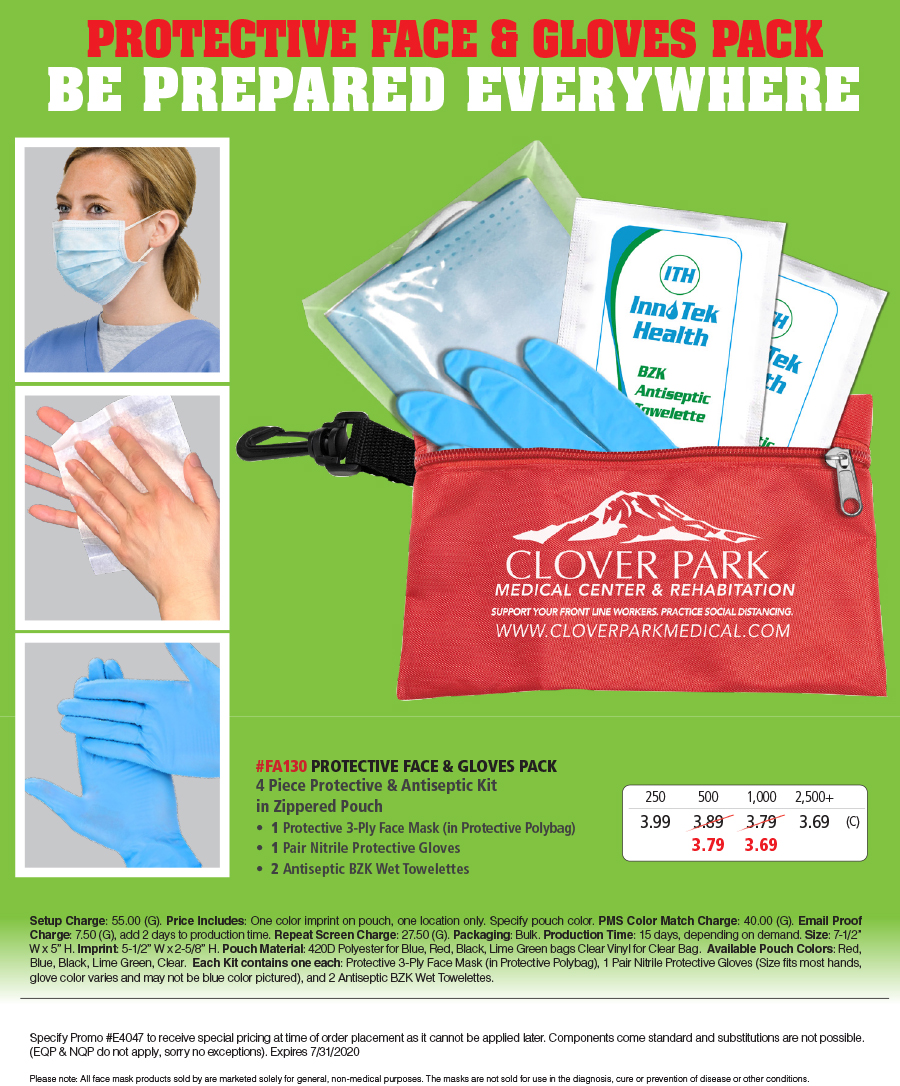 FA130 Protective Face & Gloves Pack