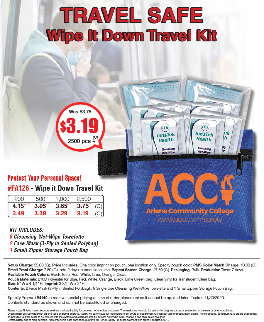 FA126 Wipe It Down Travel Kit