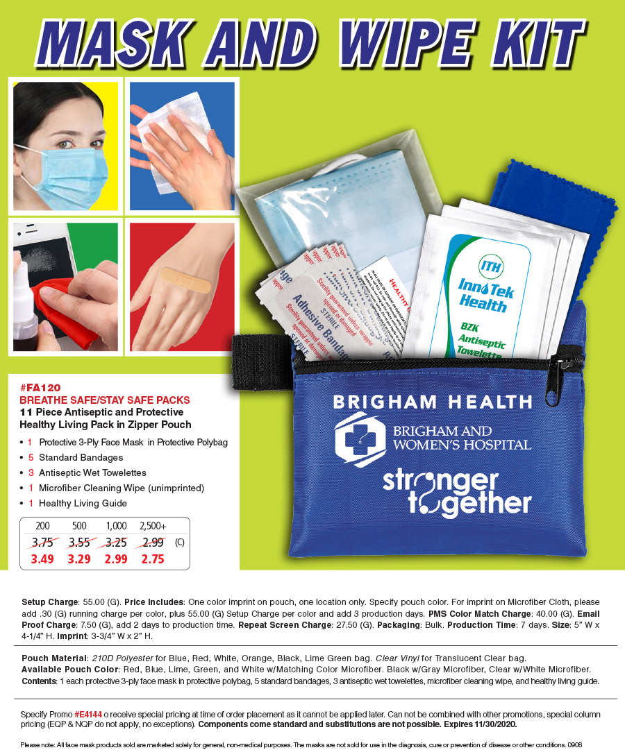 FA120 Mask and Wipe Kit
