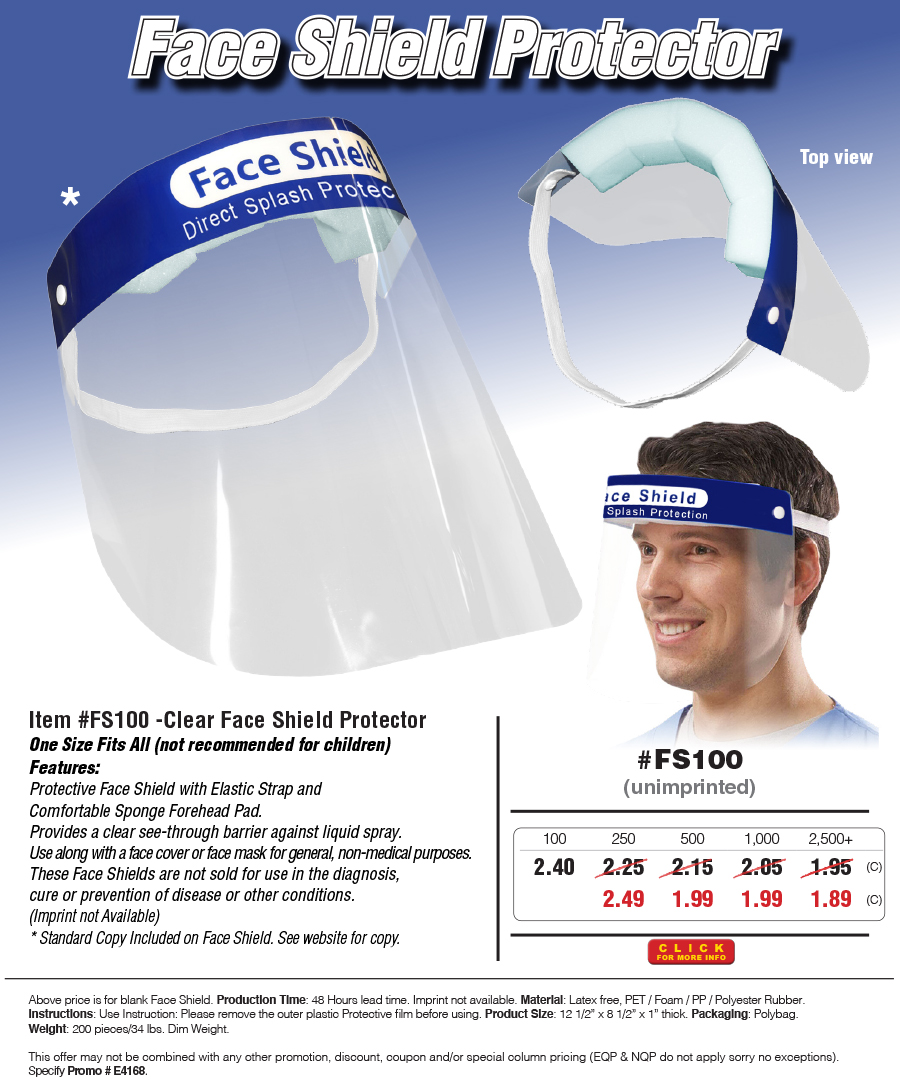 FS100 Protective Face Shield