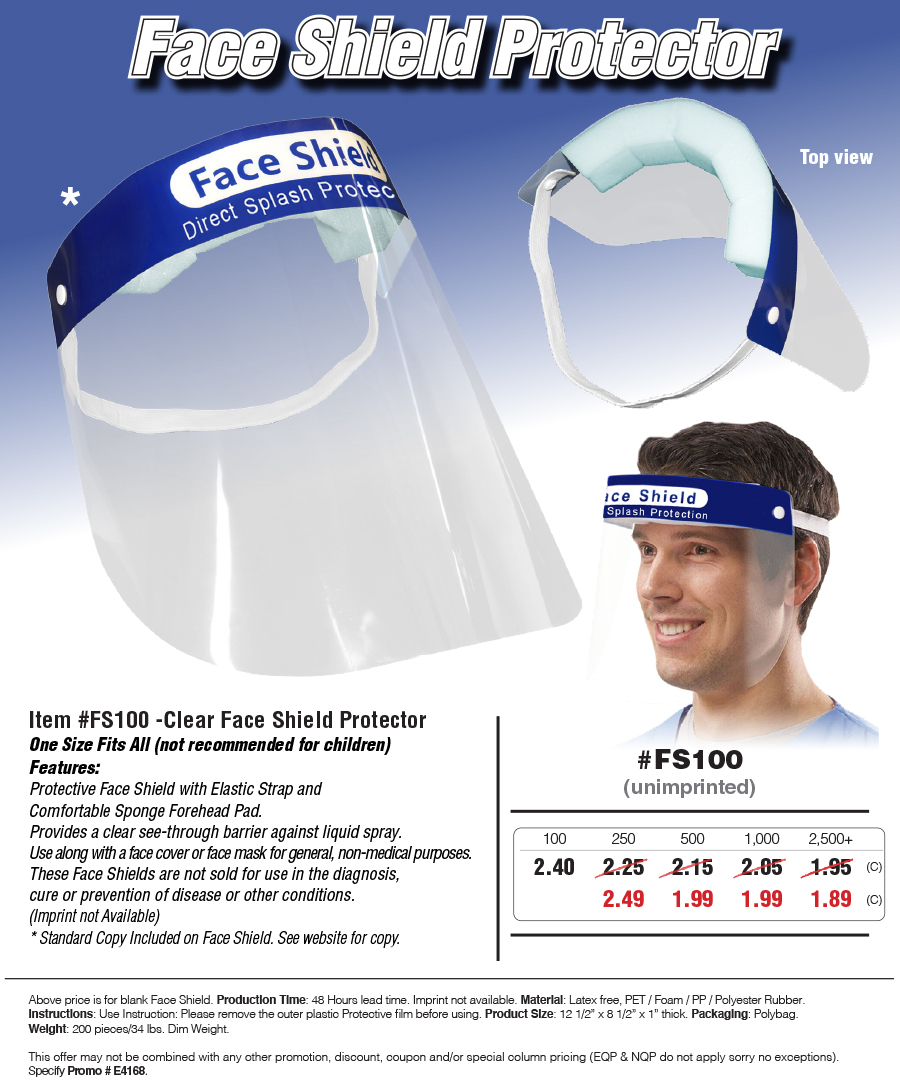 FS100 Protective Face Shield