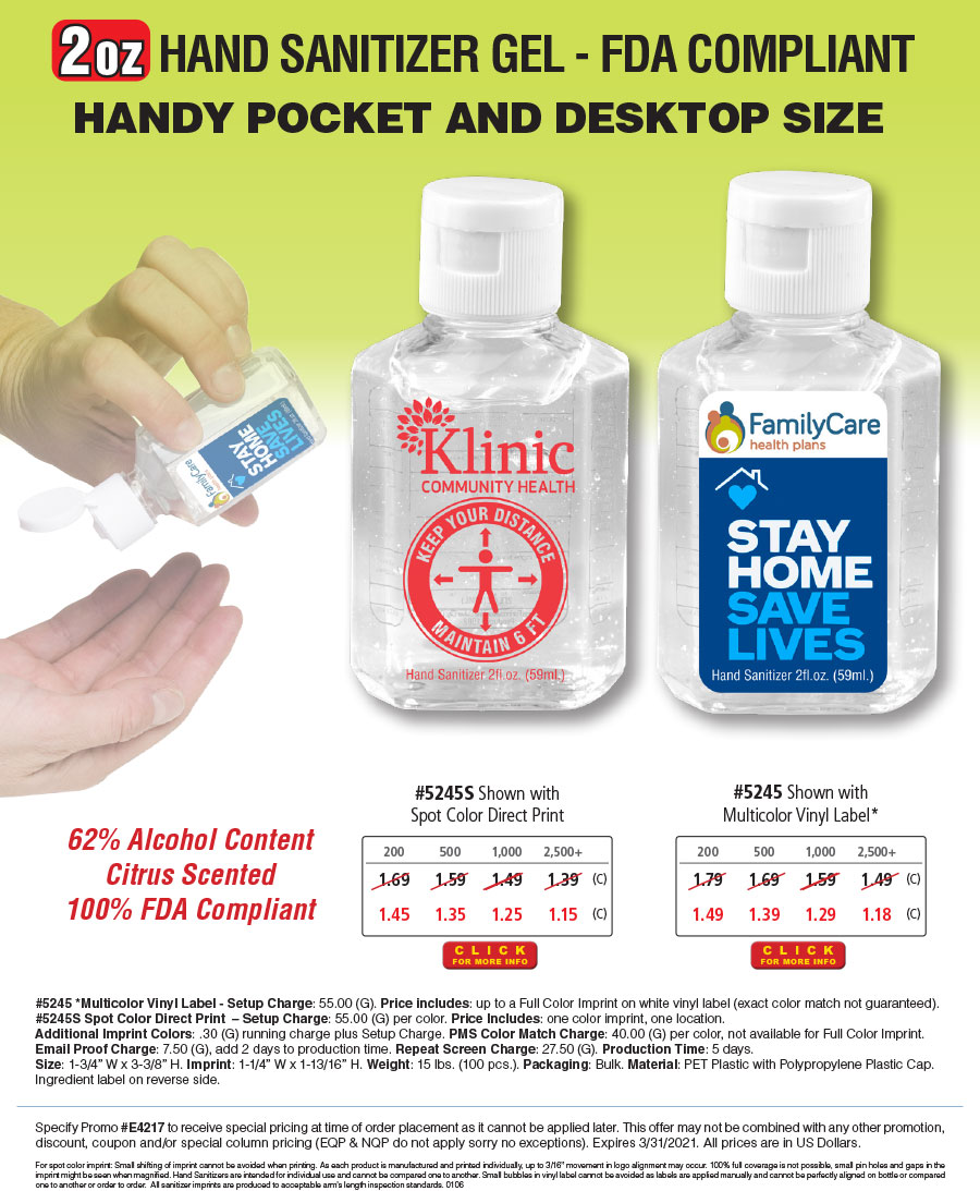 #5245S 5245 2 oz Sanitizers