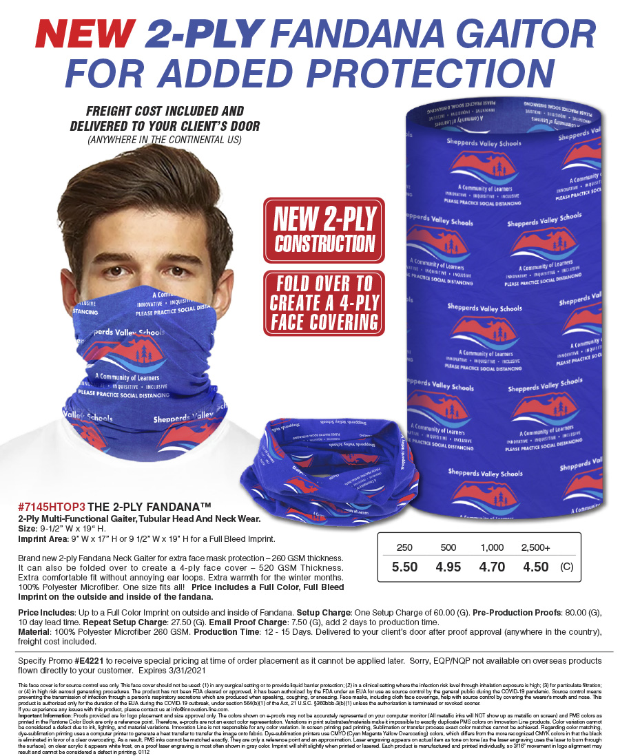 #7145HTOP3 THE 2-PLY FANDANA�