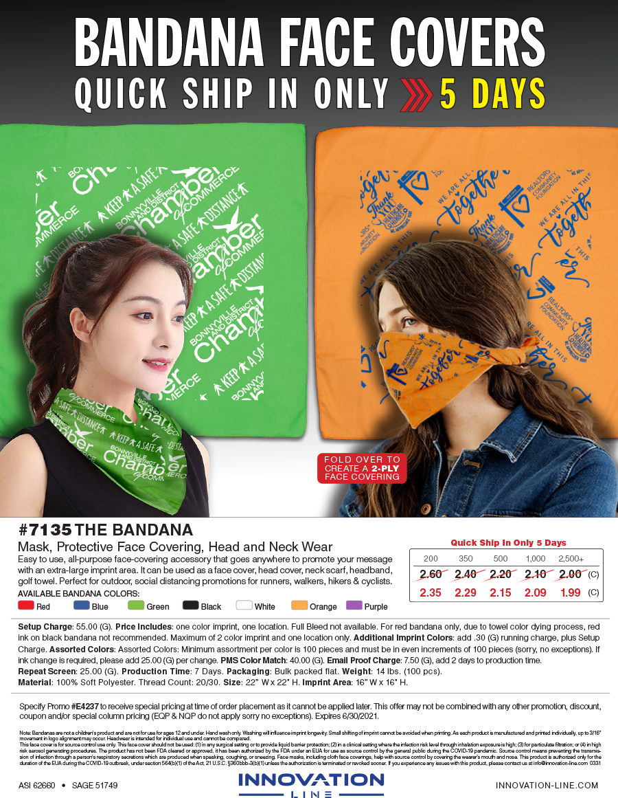 #7135 Mask, Face Covering, Headwear and Neck Gaiter