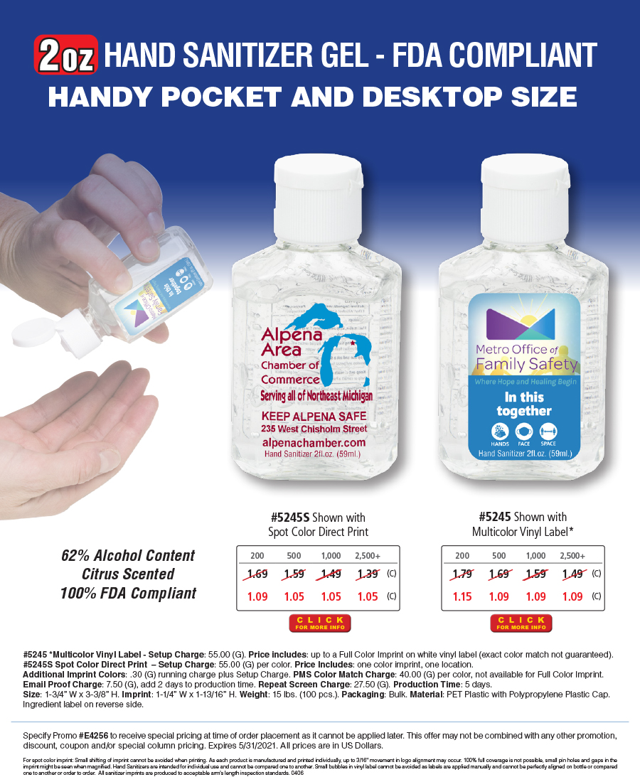 #5245S 5245 2 oz Sanitizers