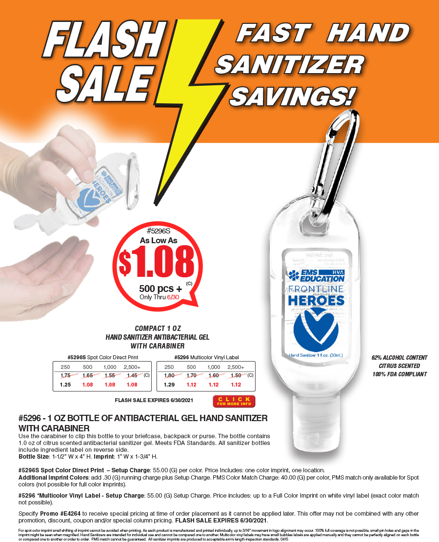 #FLASH SALE 5253S 5253 Half oz Sanitizer Bottle